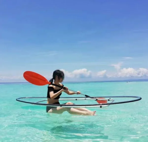 Transparent Kayak- Single seater with stabilizer