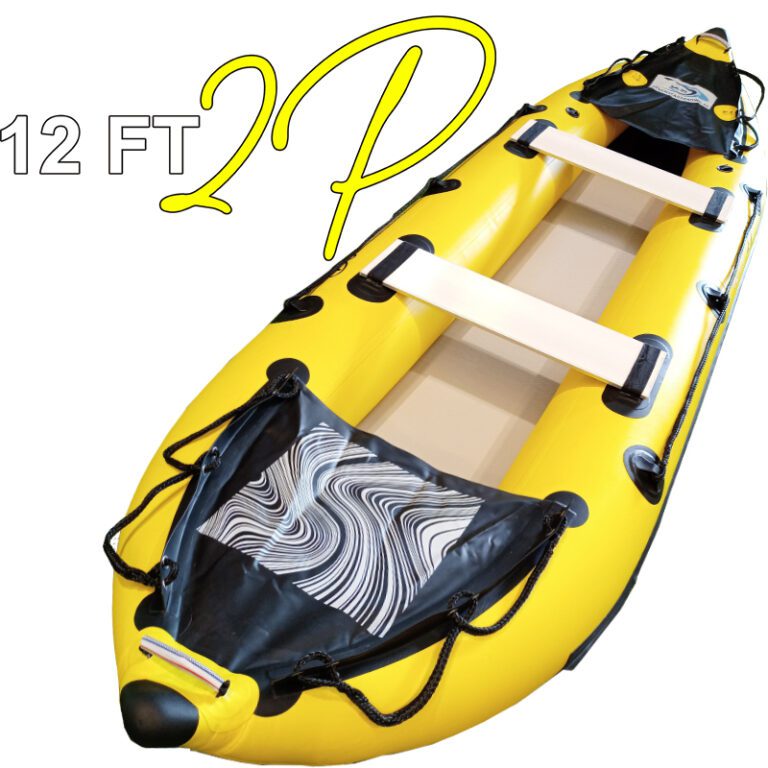 Inflatable 12ft Kayak Canoe Boat 2Person Rescue SevenSeas Trading
