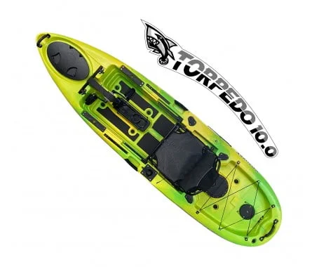 SINGLE-PEDAL-CRAFT-KAYAK-with-heavy-duty-Adjustable-Aluminum-frame-chair-and-aluminum-gear-box