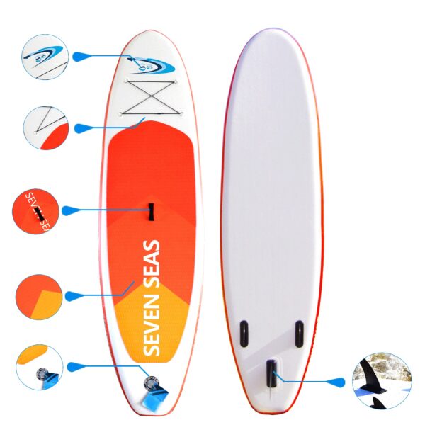 Seven Seas 2024 Red Sunshine Stand Up Paddle Board 10ft 11.6ft 12.6ft 14ft 01